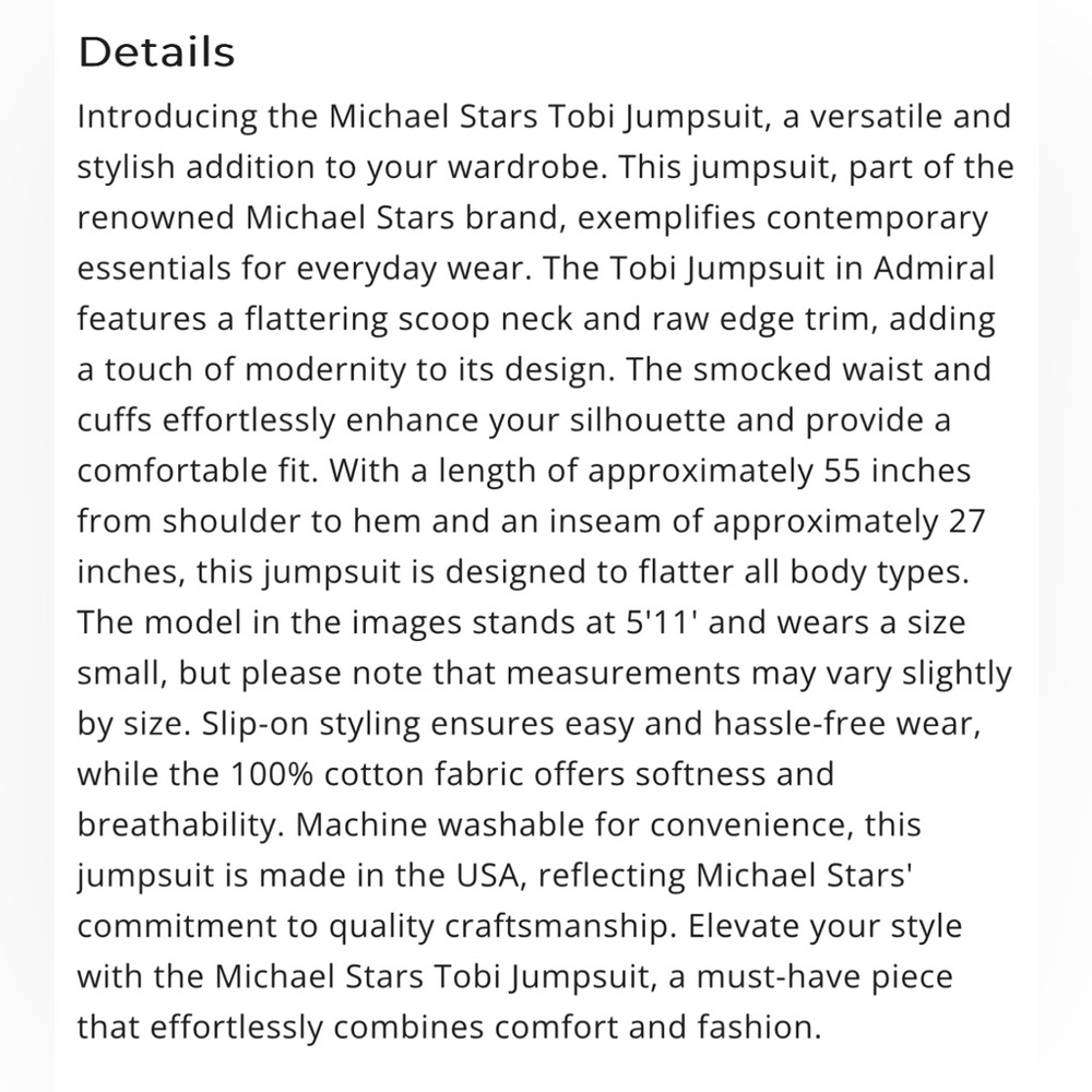 MICHAEL STARS NWOT TOBI GAUZE JUMPER - Picture 5 of 5
